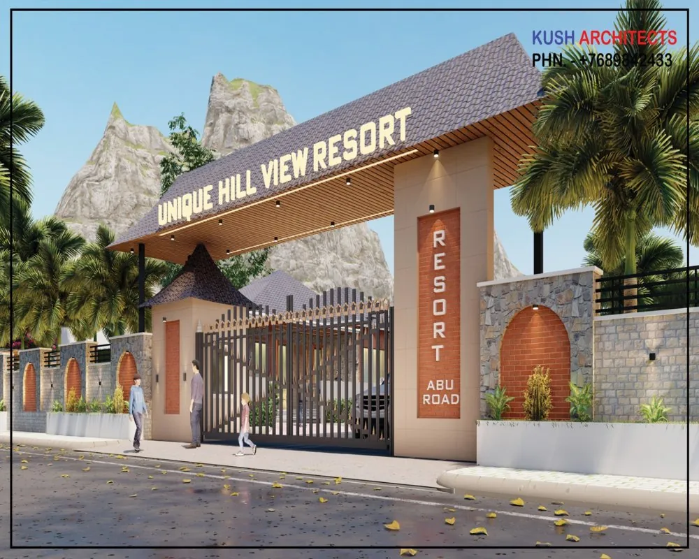 Unique Hill View Resort architecture project in Mount Abu Rajasthan