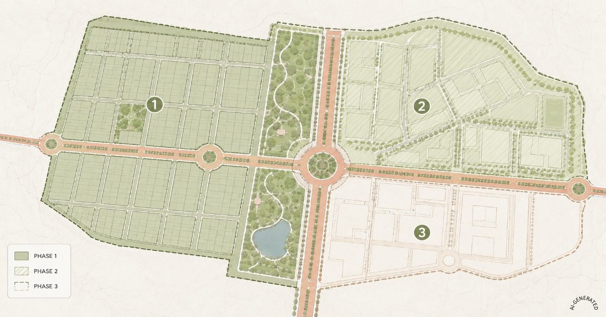 Complete Guide to Master Planning for Large-Scale Development Projects in India 3 Master plan phasing strategy for residential development project in Jaipur by Kush Architects