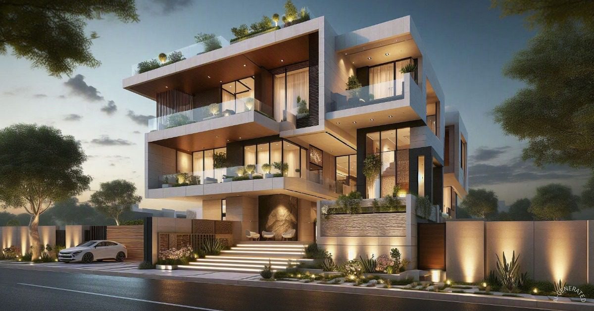 Modern vs Traditional Architecture India Which Home Style Is Right for Your Dream Home 2 Modern residential house design in Jaipur with contemporary architecture