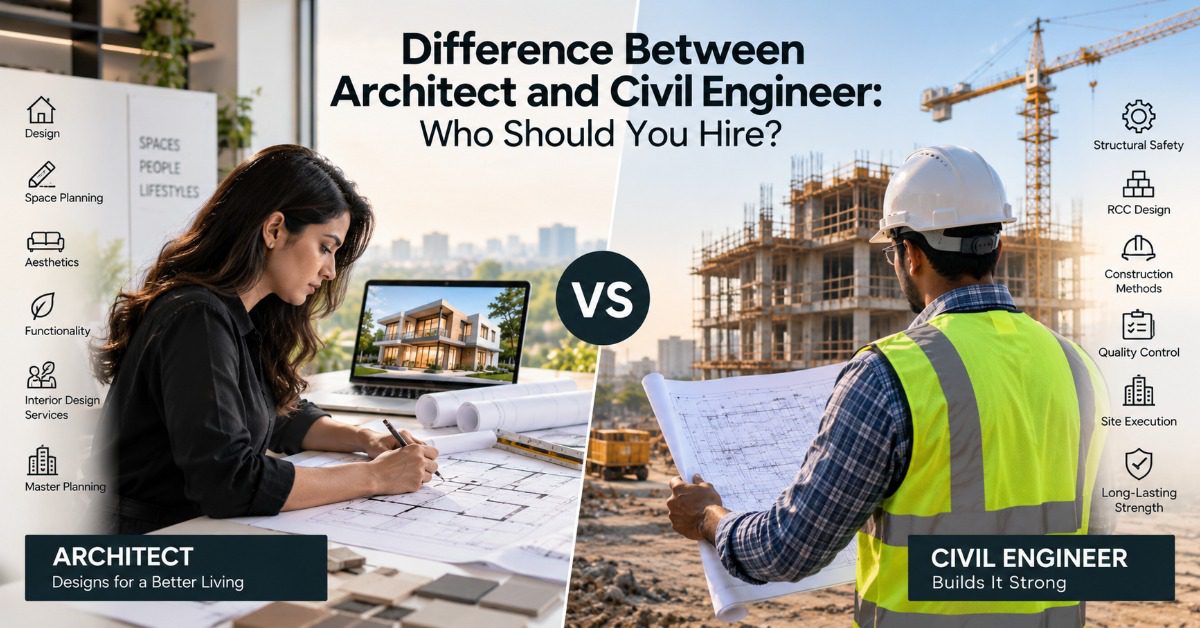 Difference between architect and civil engineer India – architect design and civil engineering